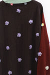 YANYAN KNITS satin turtleneck sweater YYK-YYW23-1731-SH dark gray